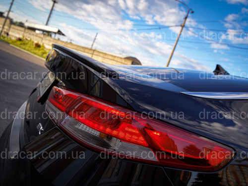 Спойлер лип Kia Optima 2016 - ABS пластик, колір чорний глянець артикул 8098