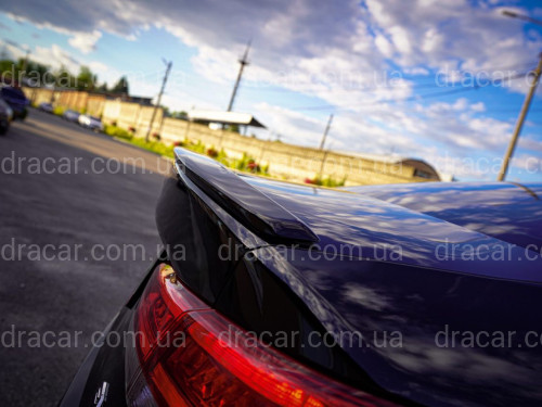 Спойлер лип Kia Optima 2016 - ABS пластик, колір чорний глянець артикул 8098