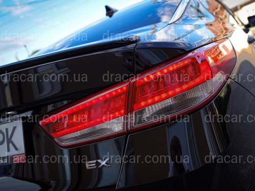 Спойлер лип Kia Optima 2016 - ABS пластик, колір чорний глянець артикул 8098