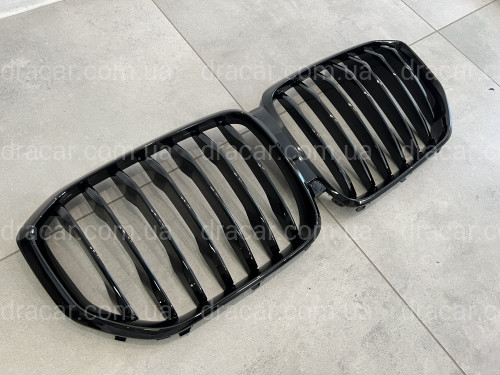 Решітка радіатора ніздрі M-Perfomance стиль BMW X5 G05 2019-2022 чорний глянець артикул 7889