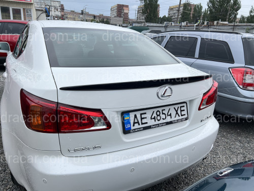 Спойлер лип багажника Lexus IS 2005-2012 ABS пластик, колір чорний глянець артикул 8084