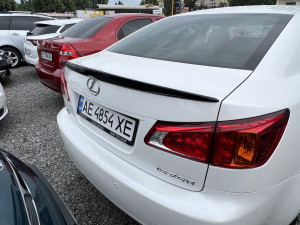 Спойлер лип багажника Lexus IS 2005-2012 ABS пластик, колір чорний глянець
