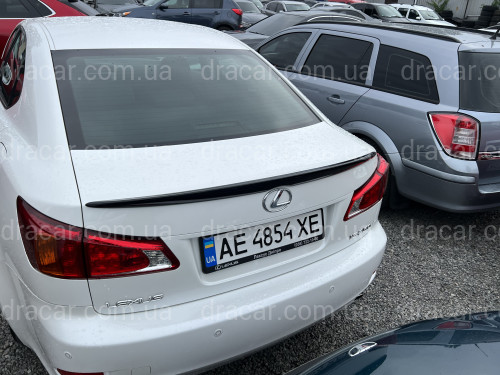 Спойлер лип багажника Lexus IS 2005-2012 ABS пластик, колір чорний глянець артикул 8084