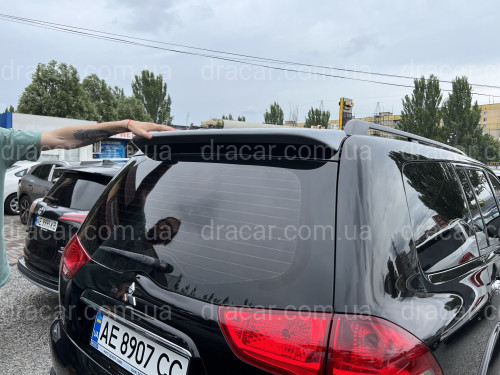 Спойлер козирок Mitsubishi Pajero Sport 2008-2016 ABS пластик. ЯКІСТЬ! артикул 5210