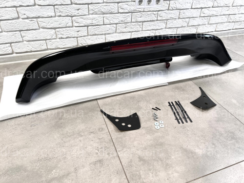 Спойлер козирок Toyota Land Cruiser 100 / Lexus LX 470 1998-2007 ABS пластик колір чорний, модель Maxi артикул 3902