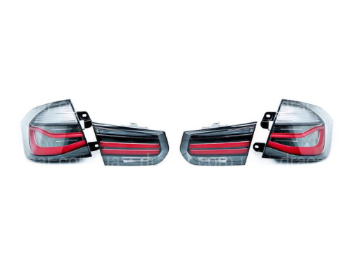 Задні LED ліхтарі BMW 3 series F30 2012-2018 димчасті, 4шт. артикул 8166