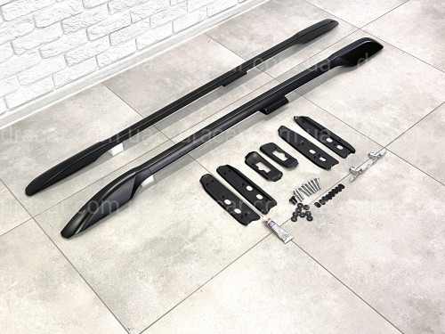 Рейлінги на дах Toyota Land Cruiser Prado 150 2009-2023 якість оригіналу (алюміній 2шт.) КОЛІР ЧОРНИЙ артикул 211