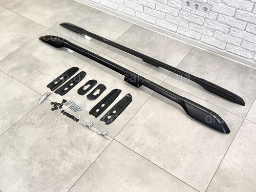 Рейлінги на дах Toyota Land Cruiser Prado 150 2009-2023 якість оригіналу (алюміній 2шт.) КОЛІР ЧОРНИЙ артикул 211