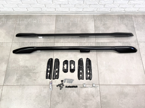 Рейлінги на дах Toyota Land Cruiser Prado 150 2009-2023 якість оригіналу (алюміній 2шт.) КОЛІР ЧОРНИЙ артикул 211