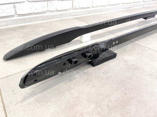 Рейлінги на дах Toyota Land Cruiser Prado 150 2009-2023 якість оригіналу (алюміній 2шт.) КОЛІР ЧОРНИЙ артикул 211