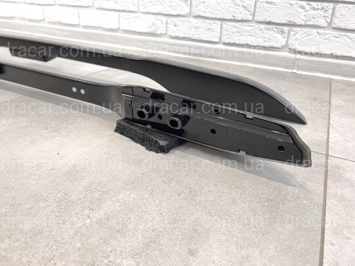 Рейлінги на дах Toyota Land Cruiser Prado 150 2009-2023 якість оригіналу (алюміній 2шт.) КОЛІР ЧОРНИЙ артикул 211