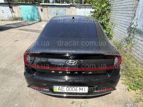 Спойлер лип Hyundai Sonata DN 2020- ABS пластик, колір чорний глянець артикул 8096