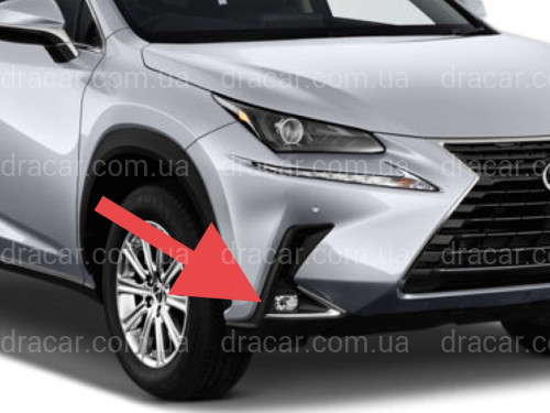 Накладка переднього бампера Lexus NX 2017-2022 ПРАВА СТОРОНА 5314178050 артикул 8188