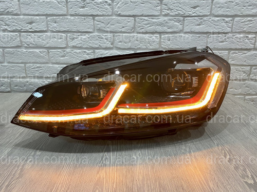FULL LED фари Volkswagen Golf 7 2012-2016 у стилі GTI рестайлінг 7.5 артикул 8193