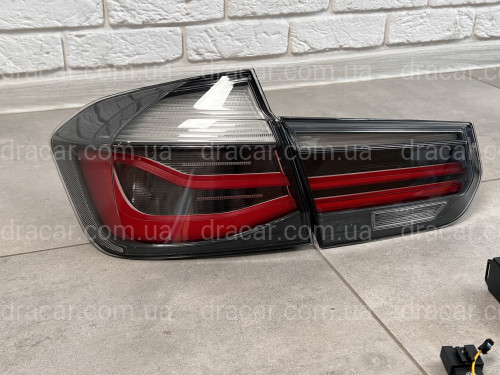 Задні LED ліхтарі BMW 3 series F30 2012-2018 димчасті, 4шт. артикул 8166