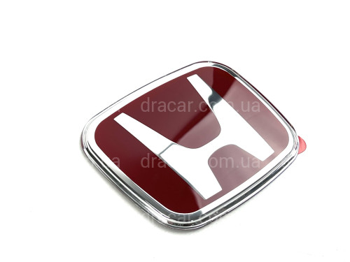 Емблема на решітку Honda червона для Honda Civic 2016-2020 артикул 868