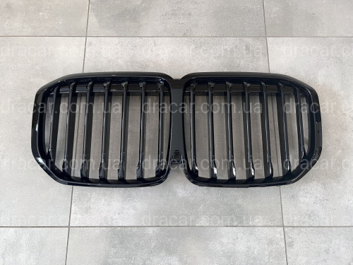 Решітка радіатора ніздрі для BMW X7 G07 2019-2022 черный глянец артикул 8209