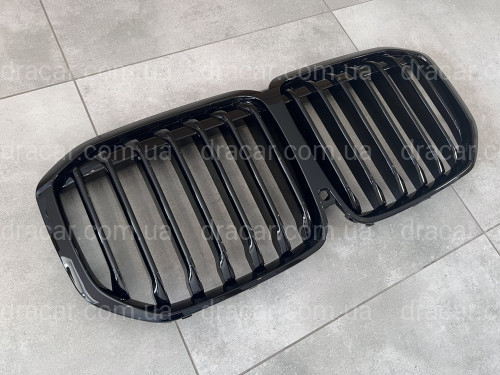 Решітка радіатора ніздрі для BMW X7 G07 2019-2022 черный глянец артикул 8209
