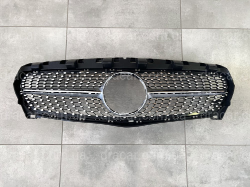 Решітка радіатора Diamond Silver для Mercedes CLA-Class W117 2013-2015 артикул 8206