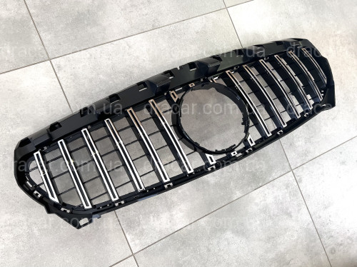 Решітка радіатора GT Panamericana чорна з хромом Mercedes CLA-Class W117 2013-2015 артикул 8204