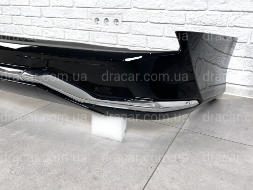 Обвіс тюнінг заднього бампера Lexus LX 570 2015-2022 колір чорний 202 артикул 8257