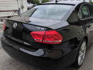 Спойлер лип на багажник Volkswagen Passat B7 B8 NMS USA 2011-2019 ABS пластик, колір чорний глянець