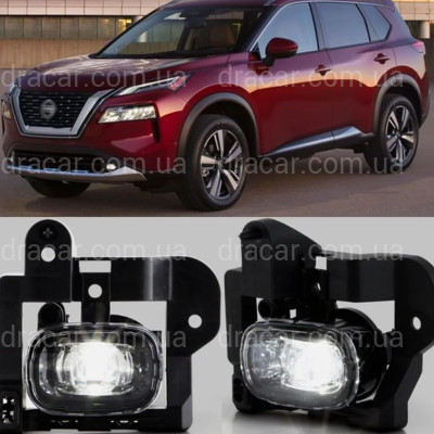 Протитуманні фари Nissan X-Trail T33 / Rogue 2021+ (повний комплект для встановлення) артикул 8332