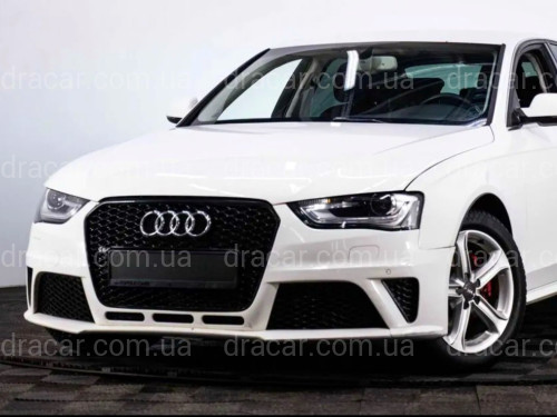 Бампер передній у зборі стиль RS4 для Audi A4 B8 2012-2015 артикул 8352