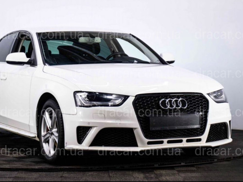 Бампер передній у зборі стиль RS4 для Audi A4 B8 2012-2015 артикул 8352