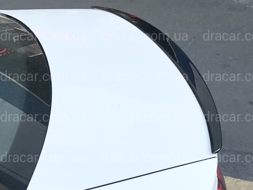 Спойлер лип на багажник Audi A4 B8 2008-2015 ABS пластик, колір чорний глянець артикул 8372