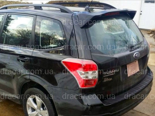 Спойлер козирок Subaru Forester 2013-2018 ABS пластик, колір чорний глянець артикул 8369