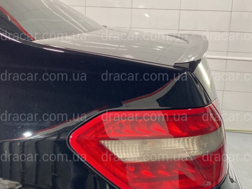 Спойлер лип на багажник Mercedes W212 2009-2016 ABS пластик колір чорний глянець артикул 8367