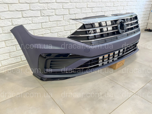 Передній бампер у зборі R-Line для Volkswagen Jetta 7 2018-2022 артикул 8342