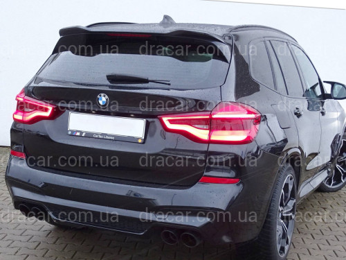 Спойлер на кришку багажника Х3M F97 стиль BMW X3 G01 2018- чорний глянець артикул 8150