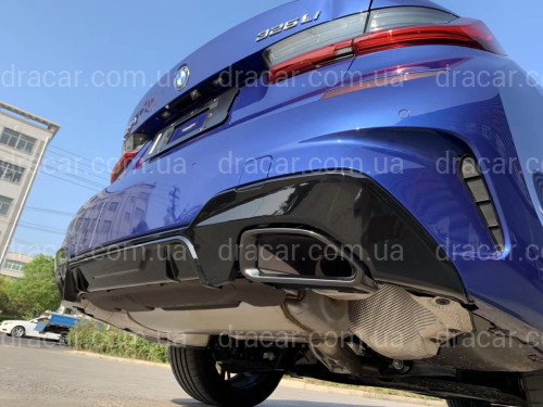 Дифузор накладка заднього бампера M-Performance 340i BMW 3 series G20 2018-2022 артикул 8380