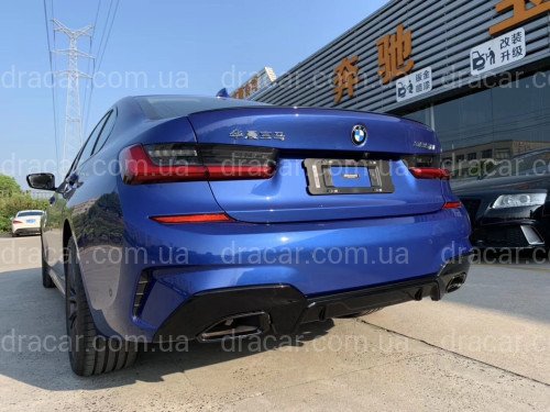 Дифузор накладка заднього бампера M-Performance 340i BMW 3 series G20 2018-2022 артикул 8380