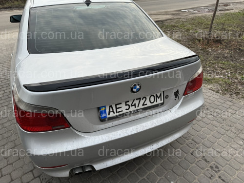 Спойлер ліп багажника BMW series 5 E60 M5 2004-2009 ABS пластик, черний глянець артикул 8425