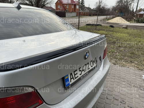 Спойлер ліп багажника BMW series 5 E60 M5 2004-2009 ABS пластик, черний глянець артикул 8425