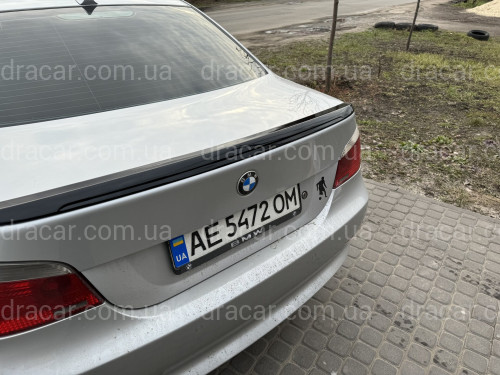 Спойлер ліп багажника BMW series 5 E60 M5 2004-2009 ABS пластик, черний глянець артикул 8425