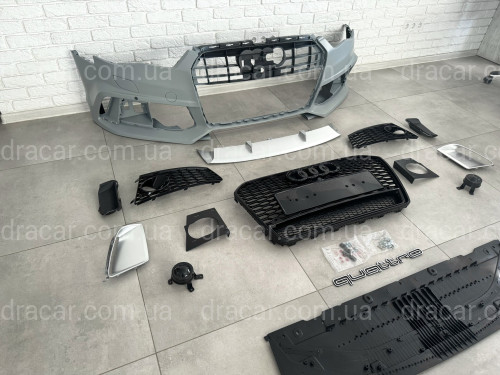 Бампер передній у зборі стиль RS6 для Audi A6 C7 2015-2017 артикул 8355