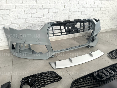 Бампер передній у зборі стиль RS6 для Audi A6 C7 2015-2017 артикул 8355