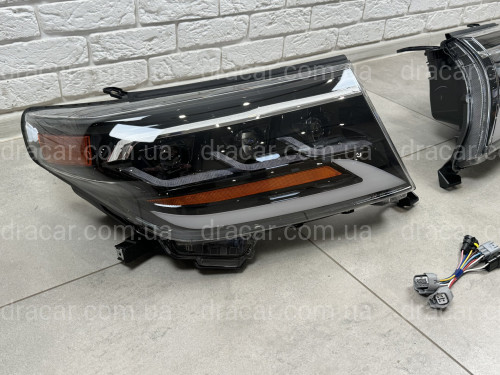 Фари Full LED 3 лінзи Toyota Land Cruiser 200 2007-2015 артикул 8452