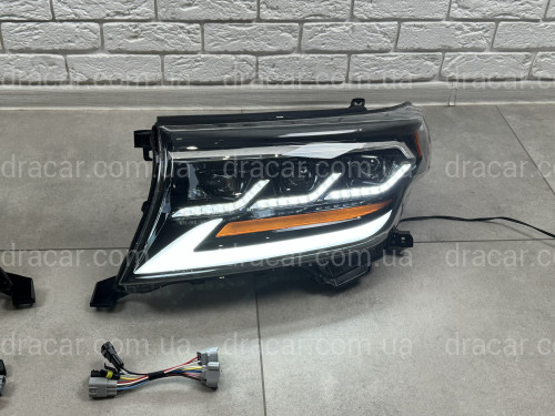 Фари Full LED 3 лінзи Toyota Land Cruiser 200 2007-2015 артикул 8452