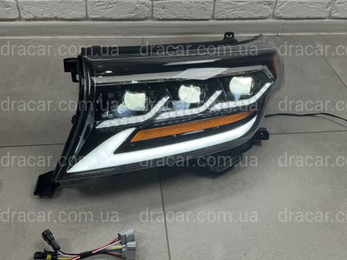 Фари Full LED 3 лінзи Toyota Land Cruiser 200 2007-2015 артикул 8452
