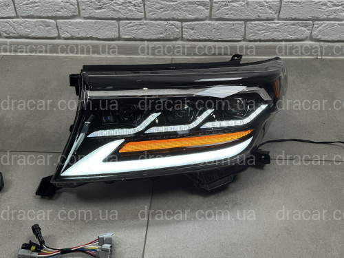 Фари Full LED 3 лінзи Toyota Land Cruiser 200 2007-2015 артикул 8452