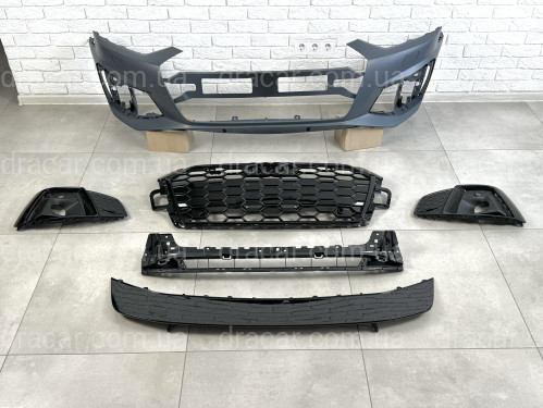 Бампер передній у зборі S-Line для Audi A5 B9 2020- артикул 8528