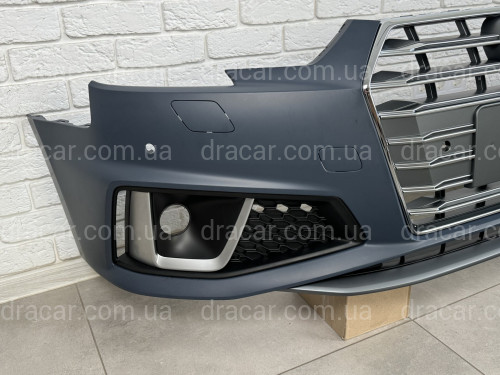 Передній бампер у зборі S-Line 2018- для Audi A4 B9 2015-2019 артикул 8531