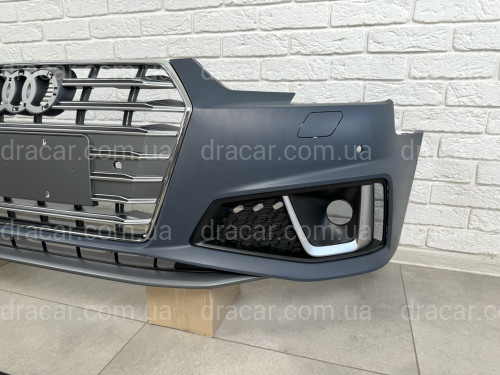 Передній бампер у зборі S-Line 2018- для Audi A4 B9 2015-2019 артикул 8531