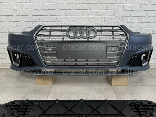 Передній бампер у зборі S-Line 2018- для Audi A4 B9 2015-2019 артикул 8531