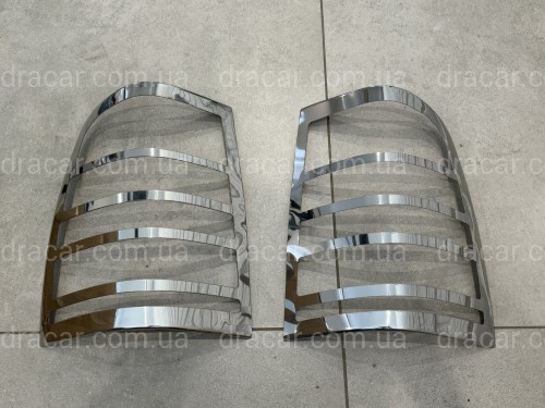 Хром накладки на стопи Mercedes-Benz Vito W638 1996-2003 (нержавіюча сталь) артикул 1229
